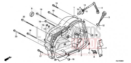 PANNEAU CARTER-MOTEUR D. CRF100FC de 2012